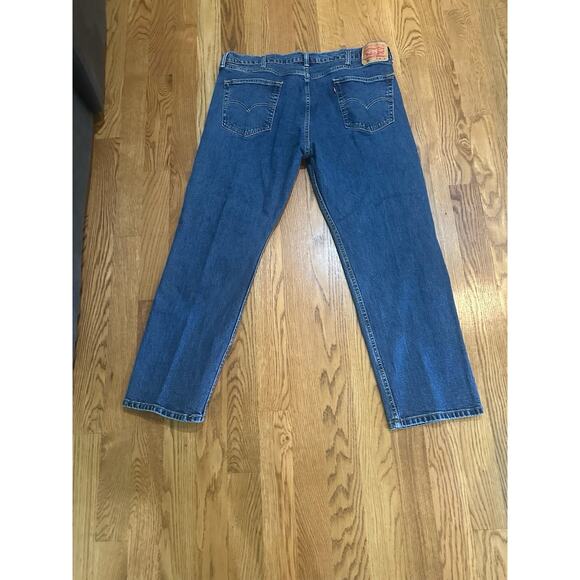 Levi's Men's 505 Jean Regular Fit Straight Leg Dark Blue Size (40 X 30)‎ - Picture 3 of 7